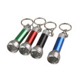 Bright LED Light Logo Printed Mini Flashlight with Keyring